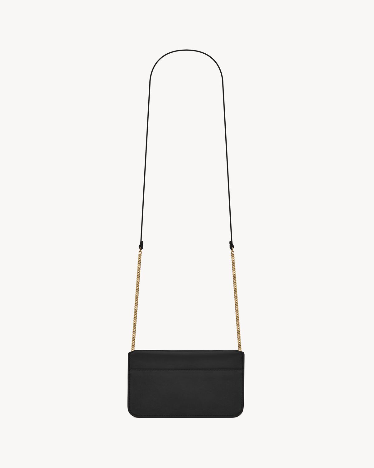 YSL Cassandre Phone Holder in Smooth Leather - Image 5